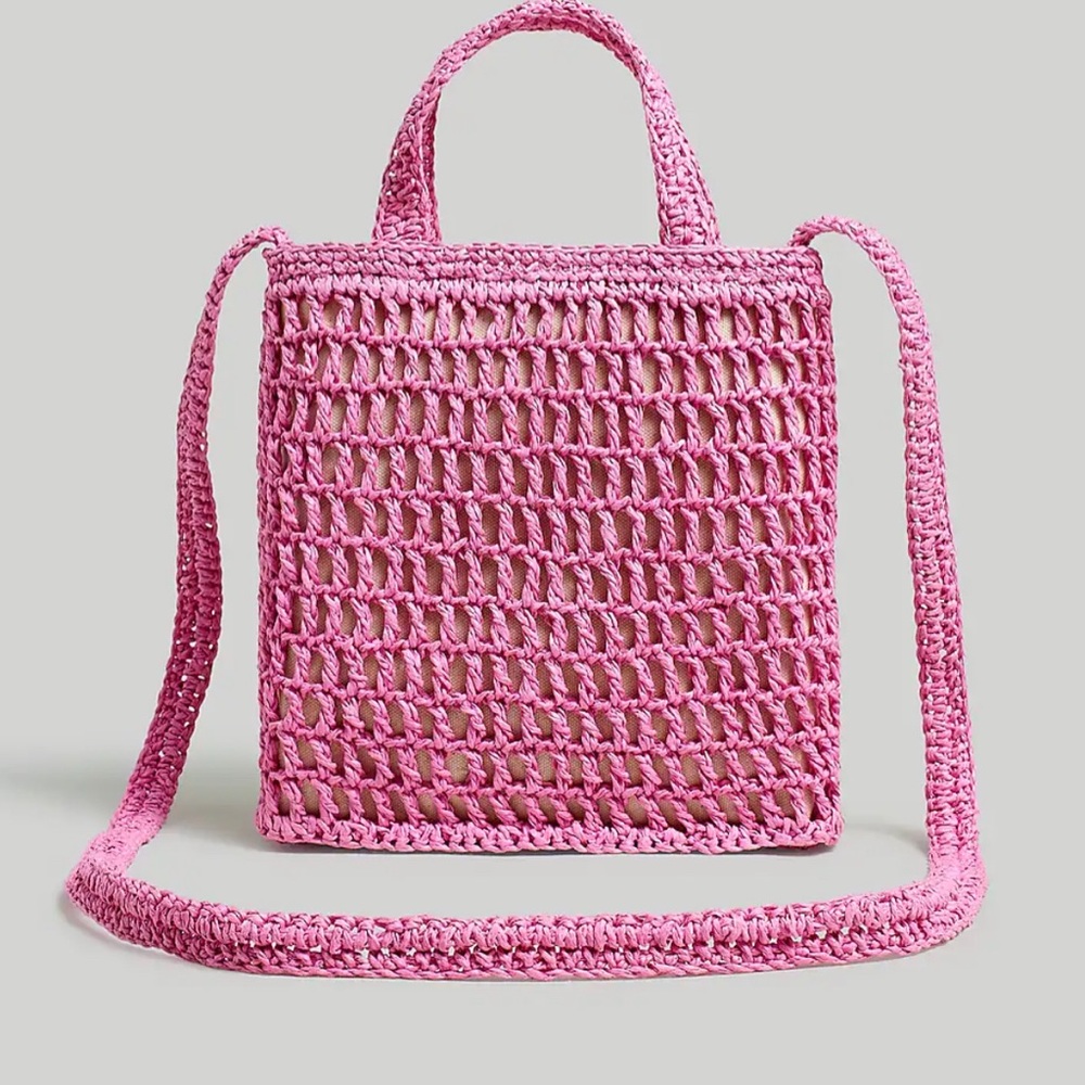 NWT Madewell Small Transport Crossbody Straw Edition